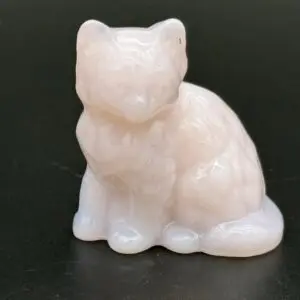 Small pink cat sculpture