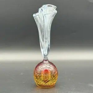 Elegant vase featuring swirling design