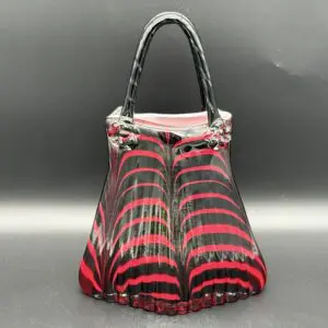 Murano Style Hand- Blown Glass Purse