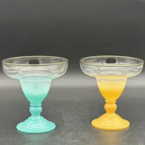 Vintage Blendo Ombre Margarita Glasses