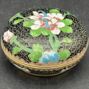 Chinese Cloisonne' Powder/Trinket Box