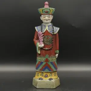 Porcelain Chinese Emperor Figurine