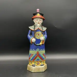 Chinese Porcelain Emperor Figurine