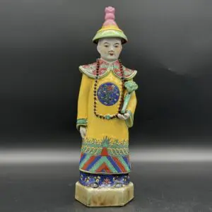 Chinese Porcelain Emperor Figurine
